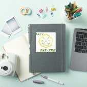 ゴルフをテーマにしたステッカー「レッツパーティー」 シール (iPadカバー)