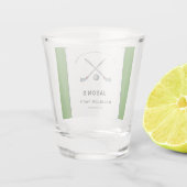 ゴルフをテーマにしたバチュラーパーティ ショットグラス (裏面)