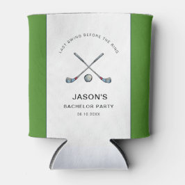 ゴルフをテーマにしたバチュラーパーティ 缶クーラー