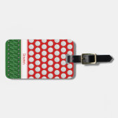 ゴルフをテーマにしたパターン名前をカスタムする ラゲッジタグ (正面横)