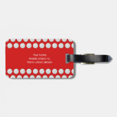 ゴルフをテーマにしたパターン名前をカスタムする ラゲッジタグ (裏面横)