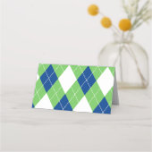 ゴルフをテーマにしたビュッフェフードテントラベル プレイスカード (裏面)