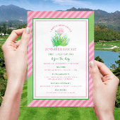 ゴルフをテーマにしたブライダルシャワー 招待状