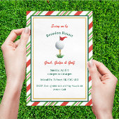 ゴルフをテーマにしたマスターパーティの招待状 招待状