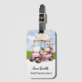 ゴルフをテーマにしたラゲッジタグ：熱心なゴルファーに最適 ラゲッジタグ (正面縦)