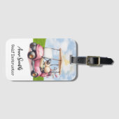 ゴルフをテーマにしたラゲッジタグ：熱心なゴルファーに最適 ラゲッジタグ (正面横)