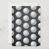 ゴルフをテーマにした共同ベビーシャワー サンキューカード (裏面)