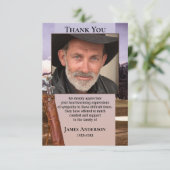 ゴルフをテーマにした悔やみや弔慰葬儀フォトサンキューカード サンキューカード (スタンド正面)