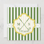 ゴルフをテーマにした招待状 - "パーティー" 招待状 (裏面)