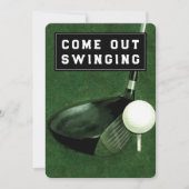 ゴルフをテーマにした招待状 招待状 (正面)