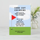 ゴルフをテーマにした招待状 招待状 (スタンド正面)