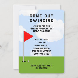 ゴルフをテーマにした招待状 招待状