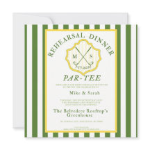 ゴルフをテーマにした招待状- "Par-Tee"