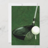 ゴルフをテーマにした白紙の招待状 招待状 (正面)