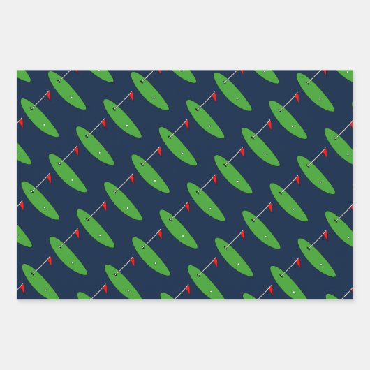 ゴルフをテーマにした紙用誕生日シート ラッピングペーパーシート (正面2)