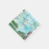 ゴルフをテーマにした誕生日パーティナプキンス スタンダードカクテルナプキン (角)