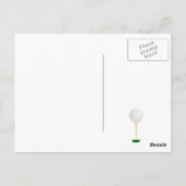 ゴルフをテーマにした誕生日パーティー ポストカード (裏面)