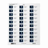 ゴルフをテーマにした退職パーティー ラベル (フルシート)