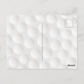 ゴルフをテーマにした バー・ミッツヴァのお礼 ポストカード (裏面)