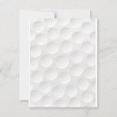 ゴルフをテーマにした バー・ミッツヴァ 返信カード 招待状 (裏面)