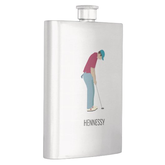 ゴルフをテーマにした フラスク (右)