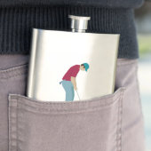 ゴルフをテーマにした フラスク (インサイチュ)