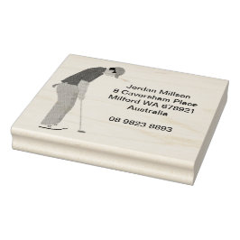 ゴルフをテーマにした ラバースタンプ