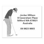 ゴルフをテーマにした ラバースタンプ (インプリント)