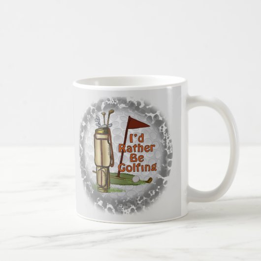 ゴルフをプレイしたい コーヒーマグカップ (右)