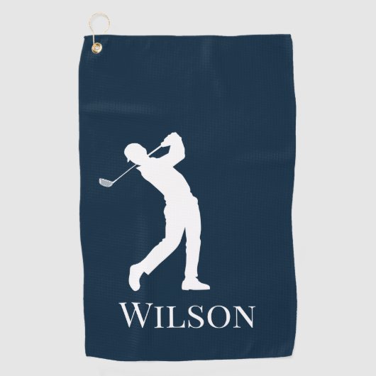 ゴルフを愛するパパに完璧な父の日の贈り物 ゴルフタオル (正面)