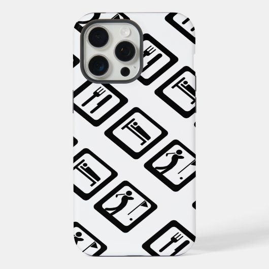 ゴルフを楽しむ毎日 iPhoneケース (裏面)