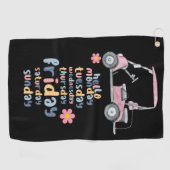 ゴルフを毎日行うゴルファー用ゴルフカート ゴルフタオル (横)