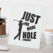 ゴルフを約束するホールがもう一つ 台座サイン (インサイチュ)