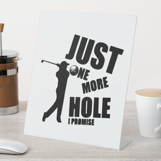 ゴルフを約束するホールがもう一つ 台座サイン (インサイチュ)