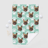 ゴルファパーソナライズされたーのペット写真顔ギフトカスタム ゴルフタオル (インサイチュ)