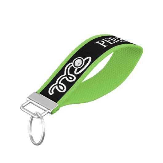 ゴルファパーソナライズされたー用ゴルフボール手首キーホルダー リストバンドキーホルダー (アングル下)