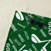 ゴルファモノグラムのー用パターン ビーチタオル (インサイチュ)