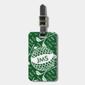 ゴルファモノグラムのー用パターン ラゲッジタグ (正面縦)