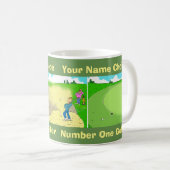 ゴルファーおもしろいのためのコーヒーマグ コーヒーマグカップ (正面右)