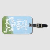 ゴルファーおもしろいのためのゴルフのホリデーラゲッジタグ ラゲッジタグ (正面横)