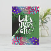 ゴルファーおもしろいのゴルフことわざレッツパーティー 招待状 (スタンド正面)