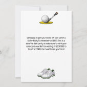 ゴルファーおもしろいのゴルフことわざレッツパーティー 招待状 (裏面)