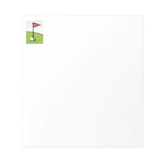 ゴルファーおもしろいギフトの一つにゴルフボールの穴 ノートパッド (正面)