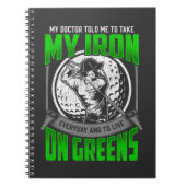 ゴルファーおもしろいコース引用文ゴルフプレーヤーユーモア ノートブック (正面)