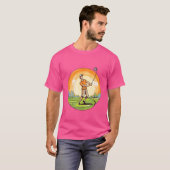 ゴルファーおもしろいゴルフプレーヤーゴルフ Tシャツ (正面フル)