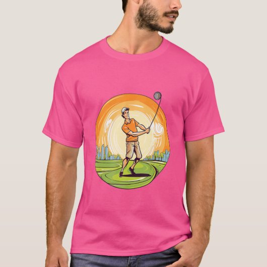 ゴルファーおもしろいゴルフプレーヤーゴルフ Tシャツ (正面)