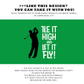 ゴルファーおもしろいゴルフモノグラムのスポーツグリーンブラック ゴルフタオル