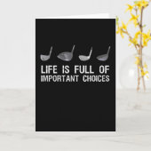 ゴルファーおもしろいゴルフ用ファンのゴルフ用贈答品 カード (黄色い花)