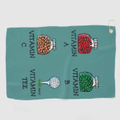 ゴルファーおもしろいビタミンティー漫画ゴルフタオル ゴルフタオル (横)