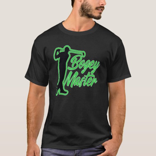 ゴルファーおもしろいボギーのマスターゴルフ Tシャツ (正面)